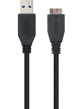 Nanocable 10.01.1101-BK cabo USB 1 m 3.2 Gen 1 (3.1 Gen 1) USB A Micro-USB B Preto