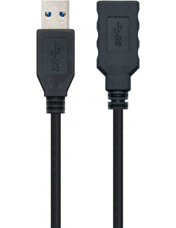 Nanocable 10.01.0901-BK cabo USB 1 m 3.2 Gen 1 (3.1 Gen 1) USB A Preto