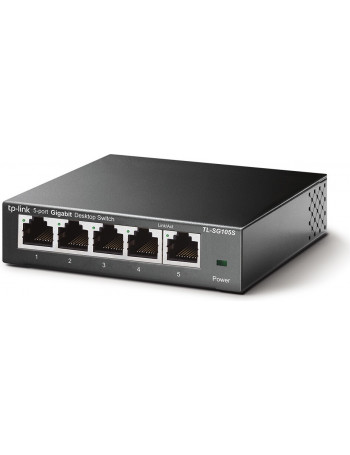 TP-LINK TL-SG105S Não-gerido L2 Gigabit Ethernet (10 100 1000) Preto