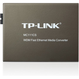 TP-LINK MC111CS conversor de rede de média 1000 Mbit s 1550 nm Modo único Preto