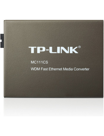 TP-LINK MC111CS conversor de rede de média 1000 Mbit s 1550 nm Modo único Preto