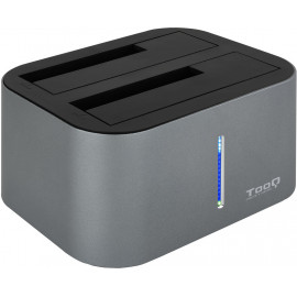 TooQ TQDS-805G Docking Station para Discos Rígidos USB 3.2 Gen 1 (3.1 Gen 1) Type-B Alumínio