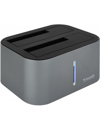 TooQ TQDS-805G Docking Station para Discos Rígidos USB 3.2 Gen 1 (3.1 Gen 1) Type-B Alumínio