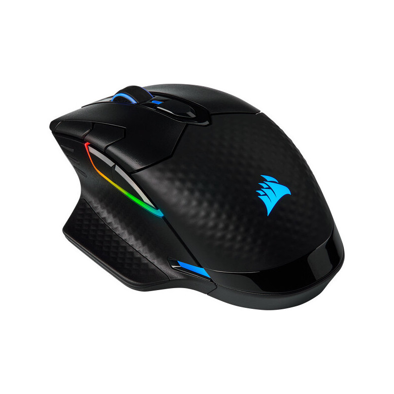 Corsair DARK CORE RGB PRO rato RF Wireless+Bluetooth+USB Type-A Ótico 18000 DPI Mão direita Corsair DARK CORE RGB PRO rato RF Wireless+Bluetooth+USB Type-A Ótico 18000 DPI Mão direita