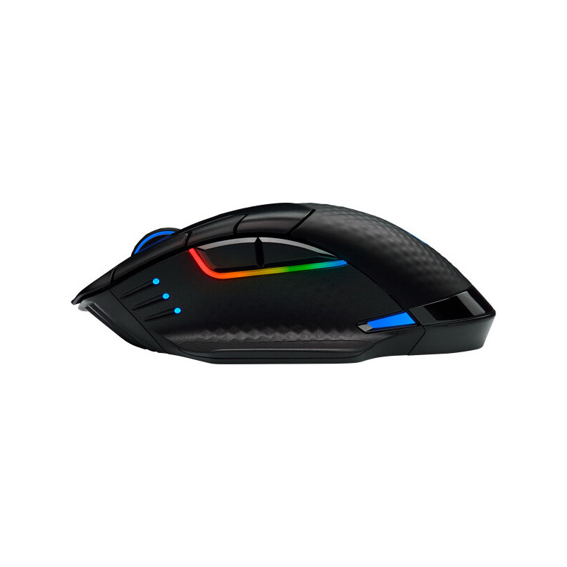 Corsair DARK CORE RGB PRO rato RF Wireless+Bluetooth+USB Type-A Ótico 18000 DPI Mão direita