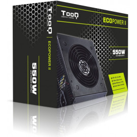 TooQ TQEP-550SP fonte de alimentação 550 W 20+4 pin ATX ATX Preto