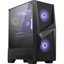 MSI MAG FORGE 100M Midi Tower Preto, Transparente