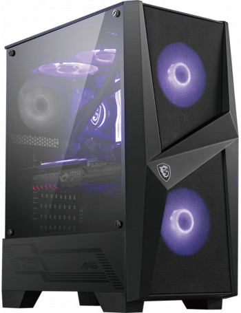 MSI MAG FORGE 100M Midi Tower Preto, Transparente