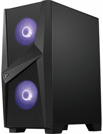 MSI MAG FORGE 100M Midi Tower Preto, Transparente