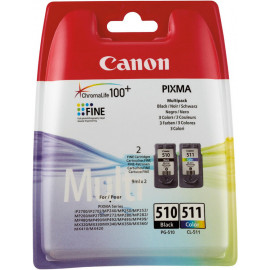 Canon PG-510 CL-511 Multi Pack Original Preto, Ciano, Magenta, Amarelo 2 unidade(s)