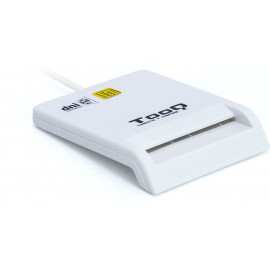 TooQ TQR-210W leitor de smart card Interior Branco USB 2.0