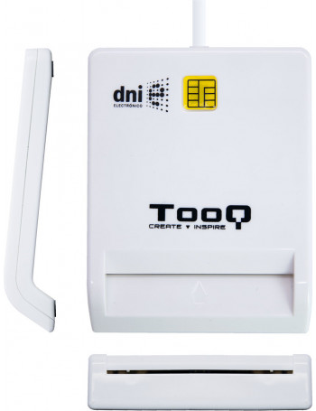 TooQ TQR-210W leitor de smart card Interior Branco USB 2.0