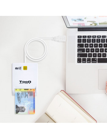TooQ TQR-210W leitor de smart card Interior Branco USB 2.0