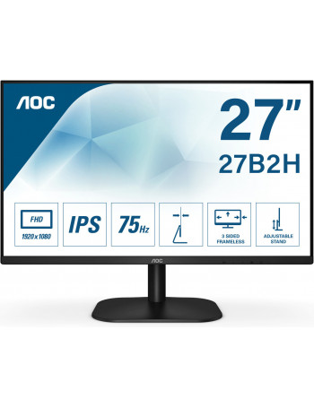 AOC Basic-line 27B2H monitor de ecrã 68,6 cm (27") 1920 x 1080 pixels Full HD LED Preto