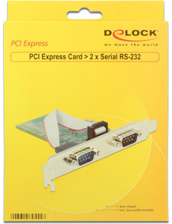 DeLOCK 89555 placa adaptador de interface Serial Interno