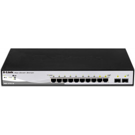 D-Link DGS-1210-10 switch de rede Gerido L2 Gigabit Ethernet (10 100 1000) Preto, Cinzento 1U