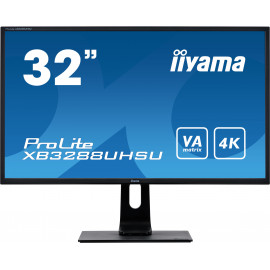 iiyama ProLite XB3288UHSU-B1 LED display 80 cm (31.5") 3840 x 2160 pixels 4K Ultra HD Preto