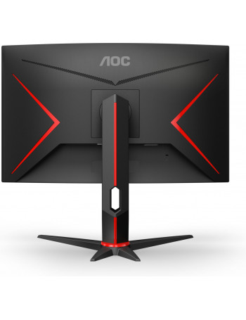 AOC C24G2U BK monitor de ecrã 59,9 cm (23.6") 1920 x 1080 pixels Full HD LED Preto, Vermelho