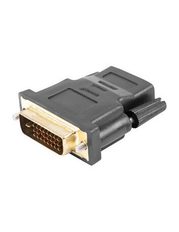 Lanberg AD-0010-BK cabo de interface adaptador de género HDMI DVI-D Preto