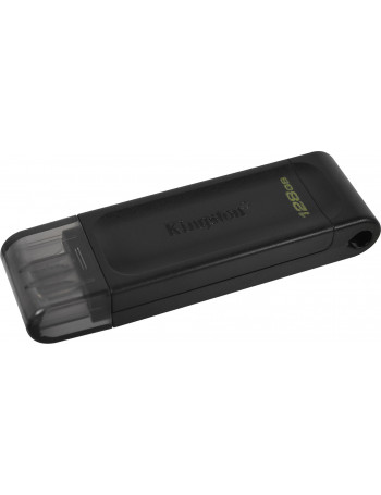 Kingston Technology DataTraveler 70 unidade de memória USB 128 GB USB Type-C 3.2 Gen 1 (3.1 Gen 1) Preto