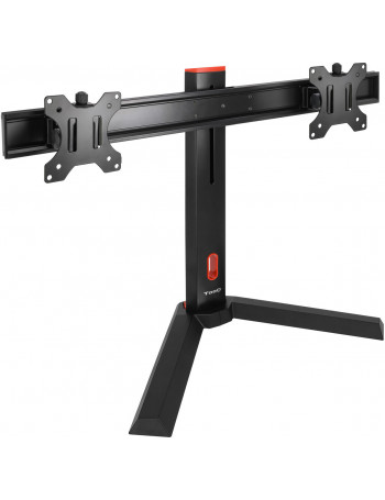 TooQ DB1402TN-B montagem e suporte para monitores 68,6 cm (27") Independente Preto, Vermelho