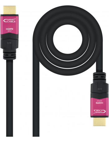 Nanocable 10.15.3720 cabo HDMI 20 m HDMI Type A (Standard) Preto, Rosa