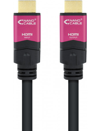 Nanocable 10.15.3720 cabo HDMI 20 m HDMI Type A (Standard) Preto, Rosa