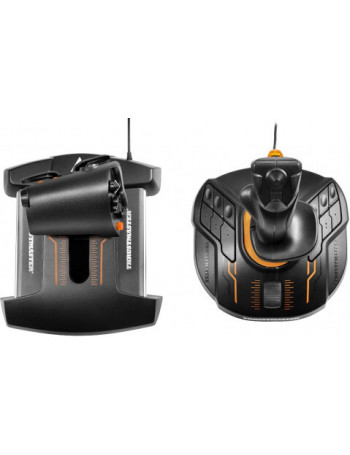 Thrustmaster T.16000M FCS Hotas Joystick MAC, PC Analógico   Digital USB Preto, Laranja