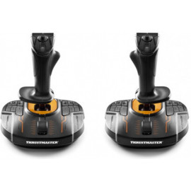 Thrustmaster T.16000M FCS SPACE SIM DUO Joystick PC Analógico   Digital USB Preto, Laranja