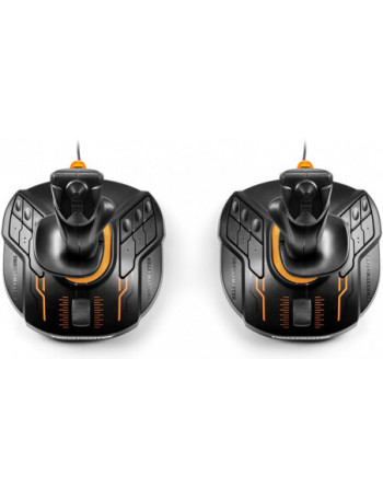 Thrustmaster T.16000M FCS SPACE SIM DUO Joystick PC Analógico   Digital USB Preto, Laranja