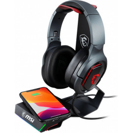 MSI IMMERSE HS01 COMBO Gaming Headset Stand with Wireless Charger Suporte para auscultadores