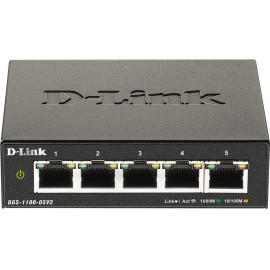 D-Link DGS-1100-05V2 switch de rede Gigabit Ethernet (10 100 1000) Preto