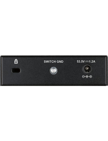 D-Link DGS-1005P switch de rede Não-gerido L2 Gigabit Ethernet (10 100 1000) Preto Power over Ethernet (PoE)