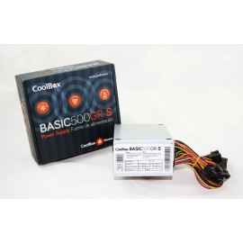 CoolBox BASIC500GR-S fonte de alimentação 500 W 20+4 pin ATX SFX Branco