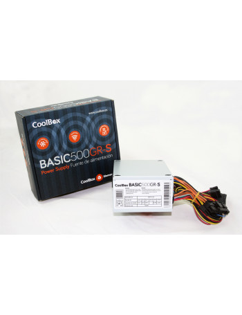 CoolBox BASIC500GR-S fonte de alimentação 500 W 20+4 pin ATX SFX Branco