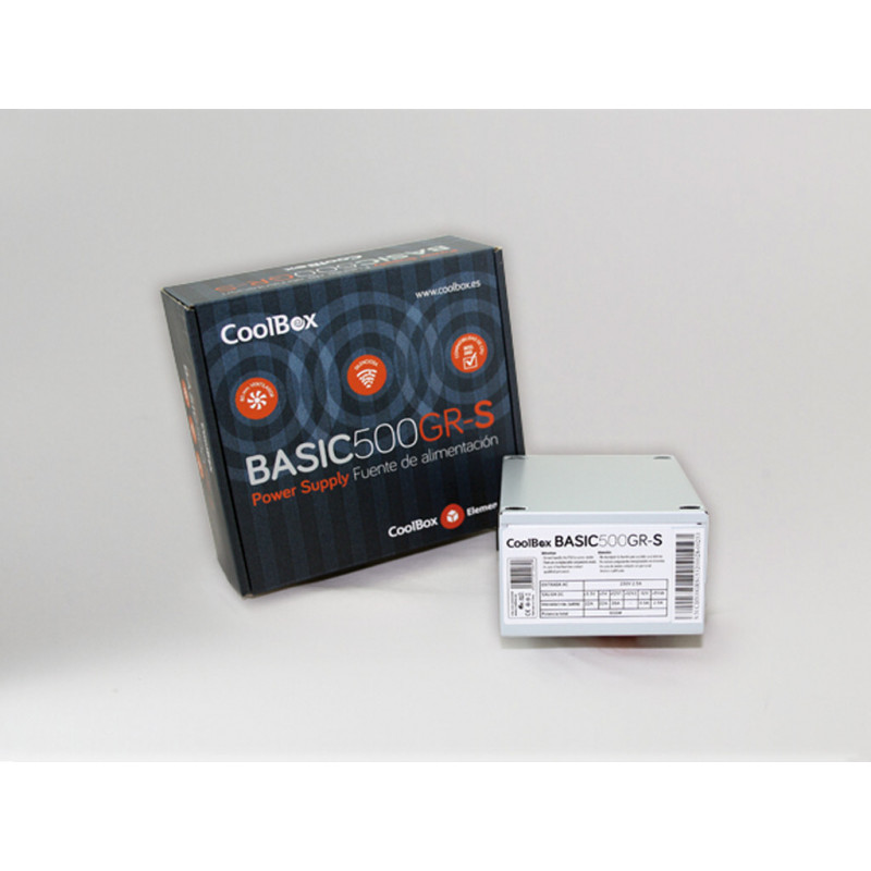CoolBox BASIC500GR-S fonte de alimentação 500 W 20+4 pin ATX SFX Branco