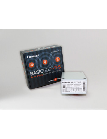 CoolBox BASIC500GR-S fonte de alimentação 500 W 20+4 pin ATX SFX Branco