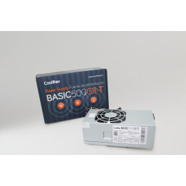 CoolBox BASIC500GR-T fonte de alimentação 500 W 20+4 pin ATX TFX Cinzento