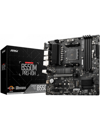 MSI B550M PRO-VDH Socket AM4 micro ATX AMD B550