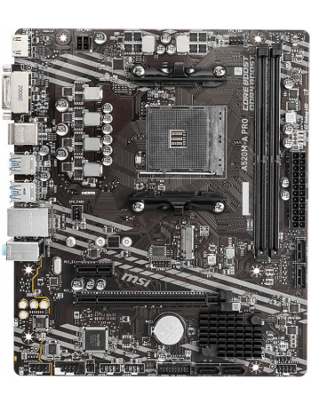 MSI A520M-A PRO Socket AM4 micro ATX AMD A520