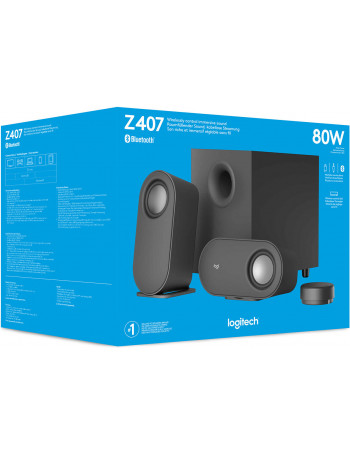 Logitech Z407 40 W Antracite Com fios e sem fios