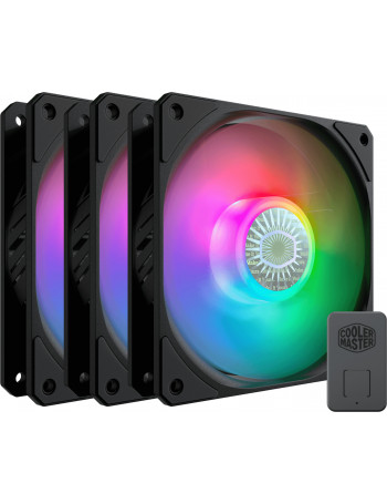 Cooler Master SickleFlow 120 ARGB Caixa de computador Ventoinha 12 cm 3 unidade(s) Preto