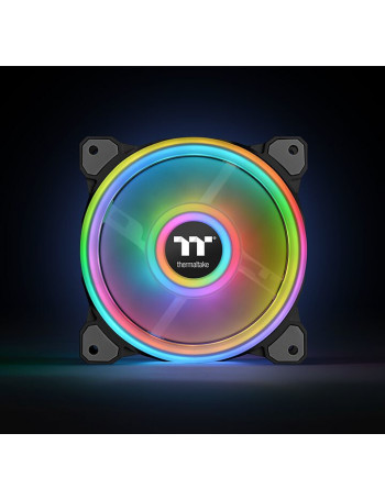 Thermaltake Riing Quad 12 RGB Caixa de computador Ventoinha 12 cm Preto