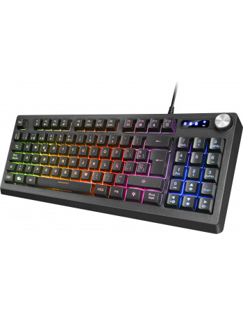 Mars Gaming MKREVO teclado USB Português Preto