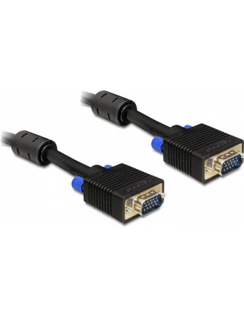 DeLOCK 10m VGA Cable cabo VGA VGA (D-Sub) Preto