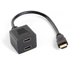 Lanberg AD-0019-BK multiplicador de vídeo HDMI 2x HDMI