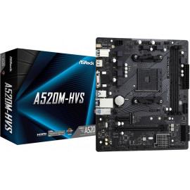 Asrock A520M-HVS AMD A520 Socket AM4 micro ATX