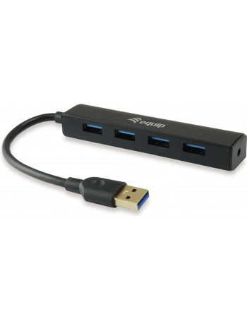 Equip 128953 hub de interface USB 3.2 Gen 1 (3.1 Gen 1) Type-A 5000 Mbit s Preto