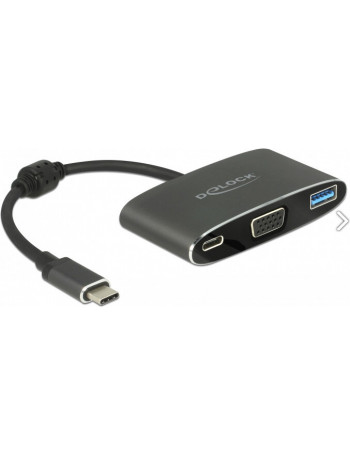 DeLOCK 62992 cabo de interface adaptador de género SuperSpeed USB (USB 3.1 Gen 1) USB Type-C™ VGA 15 pin, SuperSpeed USB (USB