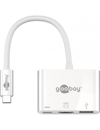 Goobay 62104 hub de interface USB 3.2 Gen 1 (3.1 Gen 1) Type-C 5000 Mbit s Branco